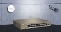 TENDA TEF1126P-24-250W 24 PORT POE 10/100Mbps +1 SFP SWITCH - 1